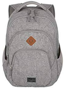 Travelite Sac à Main avec Compartiment pour Ordinateur Portable 15,6 Pouces, Série de Bagages Basics Sac à Dos de Jour Melange : Sac à Dos Tendance au Look Melangé, 45 Cm, 22 Litres