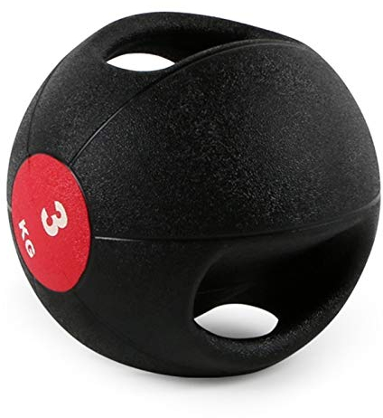 Medizinball Gummi-Medizin-Ball Mit Griff, Elastischer Fitness-Kugelkern-Kraft-Training, Home/Gym Fitnessgeräte, 3kg / 4kg / 5kg / 6kg / 7kg / 8kg / 9kg / 10kg (Size : 10kg/22lbs)