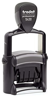 Datumstempel professional 5430 mit individueller Textplatte (Textplatte 41X24, zweizeilig) Die Stempel GmbH