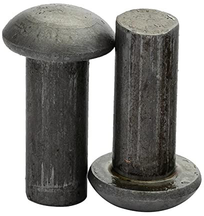 Remaches sólidos de cabeza de hierro y semi-redondas, remaches de color redondo de cabeza redonda GB867, m2m2.5m3m4m5m6, remaches del golpe-5 * 10 (0.5kg)