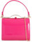 Patent Clutch Bag, LeahWard Women's Top Handle Clutch Bag, Chain Strap Cross Body Bag, Handbag Wedding Evening Bags 16688 (Fuchsia)