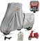 Motorrad Abdeckplane, Abdeckplane Wasserdicht mit Nummernschild Fenster, Länge 1.7-1.9m Motorrad Zubehör für Vespa Primavera/Sprint/ET/LX/S, KYMCO und Piaggio(200x90x110cm)