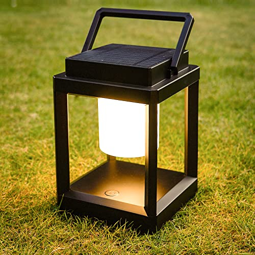 Lámparas de mesa al Lámpara de noche LED Nightsand Stand Portables Linternas solares recargables Ligera al aire libre Control impermeable Lámpara de colgación inalámbrica para acampar el campamento