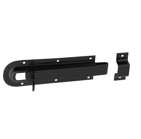 DMX - Riegel Schlossriegel Türschlossriegel Türriegel Schwarz - WZD - 140x46x1,0