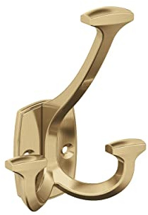 Amerock H37004CZ | Vicinity Triple Prong Decorative Wall Hook | Champagne Bronze Hook for Coats, Hats, Backpacks, Bags | Hooks for Bathroom, Bedroom, Closet, Entryway, Laundry Room, Office