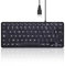 Perixx PERIBOARD-332 Mini USB Wired Backlit Keyboard Slim Design with Bold and Large Printed Keys, White LED Light, French AZERTY