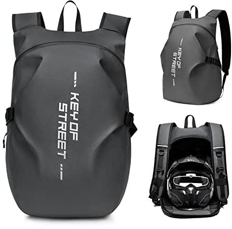 Motorradrucksäcke für Herren, wasserdichter Helmrucksack, Motorradzubehör, Laptoptaschen, Reiserucksäcke, Schultaschen für Studenten