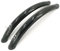 700C Rennrad Schutzblech Fixed Gear Fahrrad Retro Fahrrad Schutzblech City Fahrrad Schutzblech Schwarz Silber Fahrrad Praktisches Zubehör (Color : Black 1Pair)