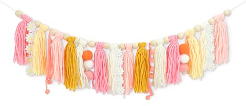 Daisy Birthday High Chair Banner, Daisy One First Birthday Decorations, Groovy Two High Chair Banner, Handmade 1st Birthday Decor, 2nd Birthday Garland Hippie 70S Banner Groovy Photo Prop