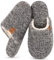 EverFoams Damen Scuff Hausschuhe Gemütlich Weiches Flauschiges Kunstalpaka Memoryschaum Leichte Rutschfeste Pantoffeln Grau, 40-41 EU