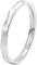 KnBoB Ring Silber Damen, 2MM Titan Ring Raute Ring Schmuck Verlobung Größe 60 (19.1)