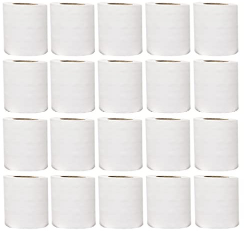 Pack of 48- Toilet Rolls, 2 Ply White Toilet Paper, Quilted Toilet Roll Packs, 34GSM Toilet Paper Soft Tissue Roll Skin Cleaning Towels, Wiping Napkin Roll, Bulk Buy (220 Sheets/Toilet Rolls)