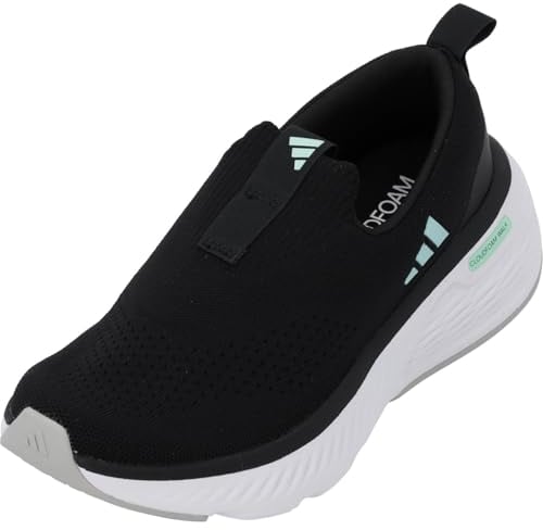 adidas Cloudfoam GO Lounger Shoes, Zapatos Mujer, Core Black/Semi Flash Aqua/Cloud White, 38 EU