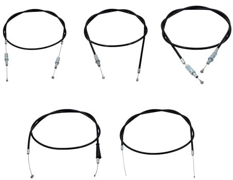 Citomerx Bowdenzug Set schwarz 5-teilig | Kompatibel mit Hercules Prima 3 5 M5 P3 Optima 3 (2-Gang) inkl. Choke