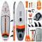 Niphean (Extra Groß) Stand Up Paddle Board, SUP für 2+1 Personen/Familien, SUP Board mit (Anfängergeeignet) Balancierflügel, Wasserdichte Handyhülle, Inflatable Paddle Boards for Adults, Geschenkideen