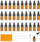 Furuising 30Pcs Mini Dropper Bottle, 3ml Lab Dropping Bottles, Refillable Pipette Dropper Bottle, Empty Glass Dropper Bottles with 2 Droppers, 1 Syringe for Essential Oils Perfume Cosmetic Liquid