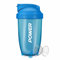 ACUNA Bouteille shaker de protéines de 400 ml avec bille en acier pour milkshaker protéiné lisse, couvercle sécurisé, bouteille shaker de protéines, idéal pour la gym et le fitness (bleu arctique)