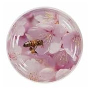 10 X JAM JAR CAP LIDS TWIST OFF/ 82mm. IDEAL FOR ANY TYPE OF PRESERVES,HONEY,JAM,MARMALADE,CHYTNEYS,THE LIDS ARE ACID PROOF, (Flowers & Bee)
