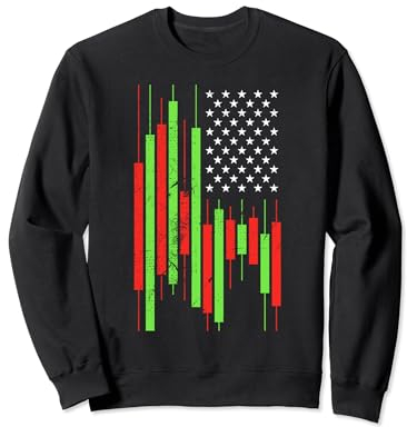 Kryptowährungshandel mit USA-Flagge - Krypto Trader Patriotic Sweatshirt