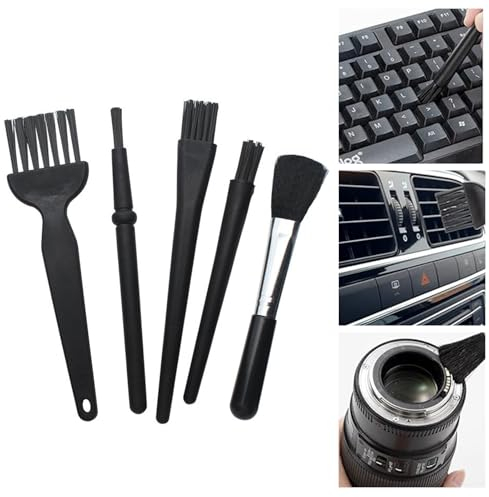 5 Piezas Cepillo de Teclado Antiestático, Cepillos Antiestáticos Brochas de Limpieza para Teclado Kit, Cepillo Portátil para Teclado de Nylon