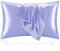 BEDELITE Satin Pillowcase for Hair and Skin, Super Soft and Cooling Similar to Silk Pillow Cases 2 Pack with Envelope Closure, Gift for Women Men(20x26 Standard Size, Lilac)