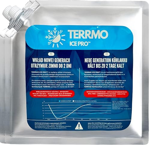 TERRMO Ice Pro™ Premium Groß Kühlakku für Kühltasche, Kühlbox, Kühlrucksack | Lange Kühldauer bis zu 48-72h | Wiederverwendbar, Hochleistungsfähig | Kühlelemente XL | 830ml/900g, 25x25cm (2er Pack)