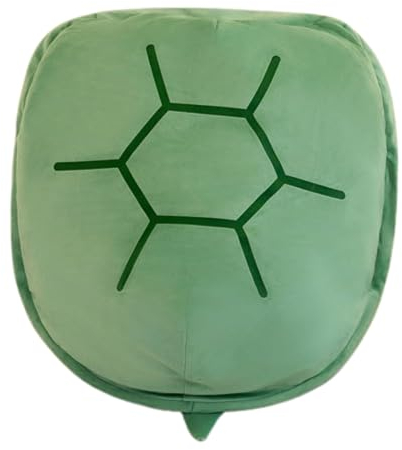 tragbares Schildkrötenpanzer-Kissen， multifunktionales riesiges tragbares Schildkrötenpanzer-Kissen，Schildkröten Kissen Zum Anziehen，Schildkrötenpanzer，lustiges Cosplay-Plüschkissen (Grün,60cm)