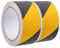 2 Rollen 50mmx10m Antirutsch Klebeband Rutschhemmendes Klebeband schwarz-gelb Sicherheitsband Grip Tape für Stufen Treppen im Innen- und Außenbereich