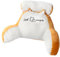 70×50×25cm Extra Large 2 In 1 Reading Pillow with Neck Arm Back Support, Cuddle Cushion Backrest Rest Pillow for Bed Sitting Reading Sofa Bedside Gaming Relaxing Watching TV (Orange, X Large)