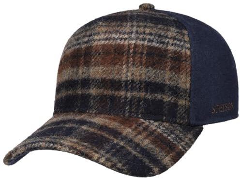Stetson Wool Trucker Cap Herren Karomuster Baseballcap dunkelblau One Size