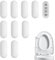 10PCS Toilet Seat Buffers Durable and Sturdy Convenient to Use Toilet Seat Bumpers Easy to Install Great Buffering Toilet Seat Stabilisers for D Shape Toilet Seat and Most Toilet Seat Models