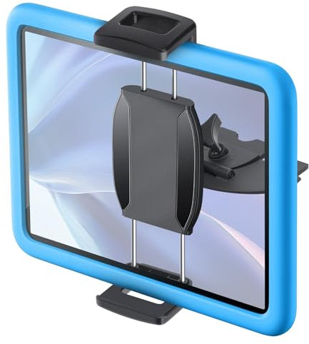 Linkstyle 2 in 1 CD Slot Tablet Auto Halterung, Universal 360° Rotation CD Player Auto Handy Halterung Auto CD Tray Tablet Ständer für 4,7-12,9 Zoll Geräte, Schwarz