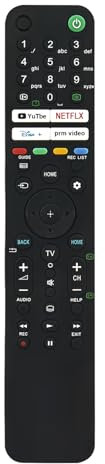AULCMEET RMF-TX520E Télécommande Infrarouge de Remplacement Compatible avec Sony Bravia TV KDL-43RF453 KDL-43RF455 KDL-43WF660 KDL-43WF663 KDL-43WF804 KDL-43WG664 KD-32W804 KD-43X72K KD-43X81J