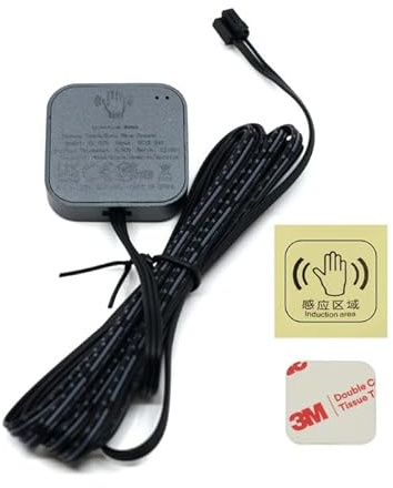 G.W.S® LED Wired Hidden Touch & Hand Wave Sensor Switch, Central Control Cabinet Wardrobe Cupboard Furniture Light Sensor