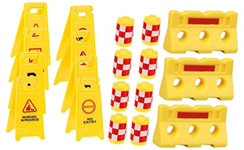 Milisten Traffic Sign Toys Roadblock Signs for Boys and Girls Pretend and Girls