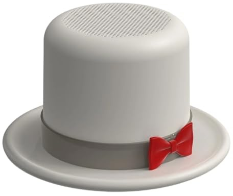 Small Speaker - High Hat Style Wireless Sound Box, Magnetic Mini Outdoor Speaker with Phone Stand, Portable Music for Travel, Picnic, Party, Car, Home, Study,
