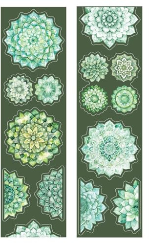 1 Rolle wasserdichter dekorativer Aufkleber für Sammelalben, Tagebuch, Karte, Blume, PET-Kleber, florales ästhetisches Blumenmuster, breites PET-Klebeband
