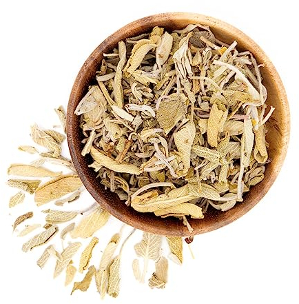 Salbeiblätter ganz, antibakterielle Heilpflanze, Salbei, lose Blätter für Kräutertee in BIO-Qualität, salvia officinalis, 100 Gramm Packung