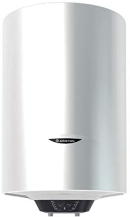 Termo eléctrico, modelo Pro1 Eco Dry Multis 80 EU 1800 W (2x900) de instalación multiposición, display de leds, función Eco Evo, doble resistencia envainada (Referencia: Ariston 3201998), blanco, estándar