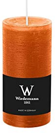 INNA-Glas Votivkerze Aurora, orange, 12cm, Ø 5,8cm, 42h - Made in Germany | Stumpenkerze