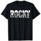 Rocky T-Shirt mit klassischem Rocky-Logo, Schwarz, S, Halbarm, Herren, Männer, Boxfans
