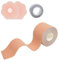 VIEKIER Boob Tape Breathable Breast Lift Tape and 1 Pair Adhesive Bra Silicone Breast Adhesive Bra and 1 Roll Boob Body Tape Beige
