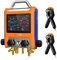Elitech Manomètre Réfrigérant HVAC Ensemble Intelligent 4 Voies EMG-40V, Mesure Précise Pression Température, Compatibilité Multi-Réfrigérants, Affichage de Courbes pour CVC Clim Pompe à Chaleur