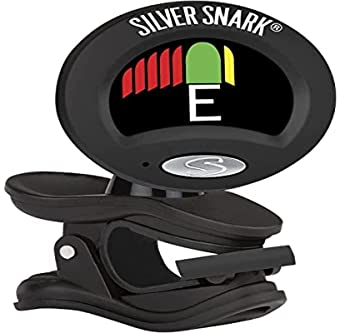 Silver Snark 2 Clip-On Chromatic Guitar Tuner - Black with Ultra-Fast Response and High-Resolution Display | For Guitar, Bass, Ukulele, Banjo