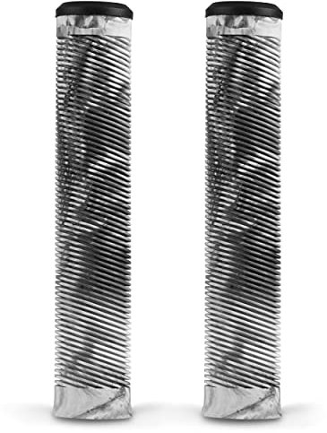 SOKE Scooter Griff | Grips Lenkergriffe | 1672, 5x16x5cm | Hand Griffe Fahrrad mit Lenkerenden | Zweiteilig, Gelb und Schwarz, Langlebig, für Kinder, Jugendliche, Erwachsene, Profis