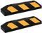 vidaXL 2X Butoirs de Stationnement Butées de Roue Arrêts de Roue Véhicules Voitures Parking Garage Entreprise 56x15x10 cm Caoutchouc
