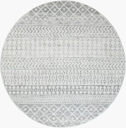 Livabliss Nice Boho Wohnzimmer & Schlafzimmer 200x275 cm – Skandinavisches Muster, modern für Esszimmer in Creme, Taupe & Braun, pflegeleicht & stilvoll