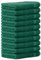 Luckytowel 10er Set Seiftücher 30x30 cm 100% Baumwolle, 600g/m² Oeko-Tex Waschlappen Set 10er Pack Grün