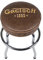 Gretsch 1883 Barhocker, Perfekt für die Spieler und Fans der Gitarre, mattgelber Gretsch-Logo-Barhocker, schaumgepolstert, 24, braun