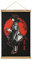 TTOOXZ Vintage Anime Tomioka Giyu Scroll-Poster Stoff Bild Kunst Holz DIY Rahmen Hängende Druck Aufhänger für Raumdekoration Öl Leinwand Kit Geschenk